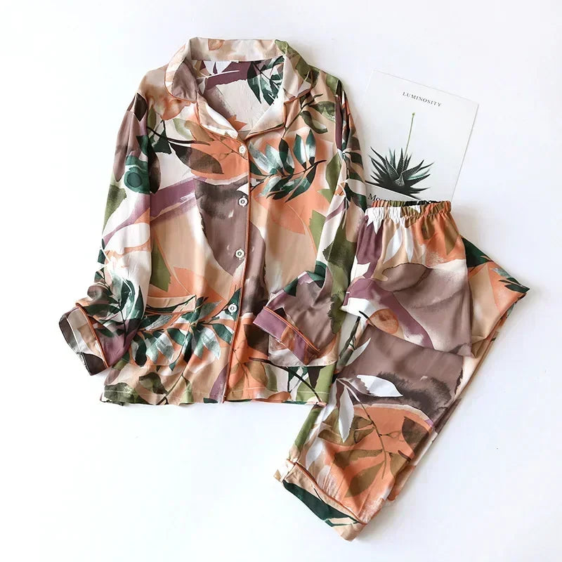 KAELAH 3XL plus size long Sleepwear women's home Nightwear
