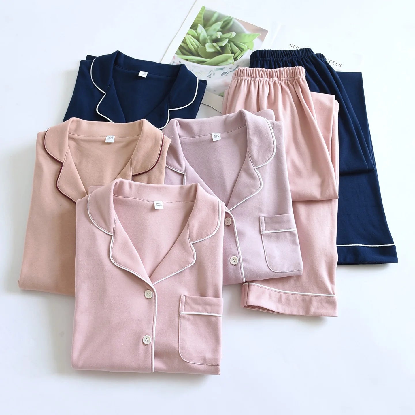 KAELAH 1 color cotton thick PajamaThick sleepwear Long Sleeved Pants