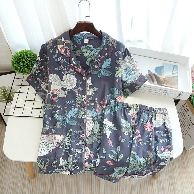 KAELAH 3XL plus size long Sleepwear women's home Nightwear