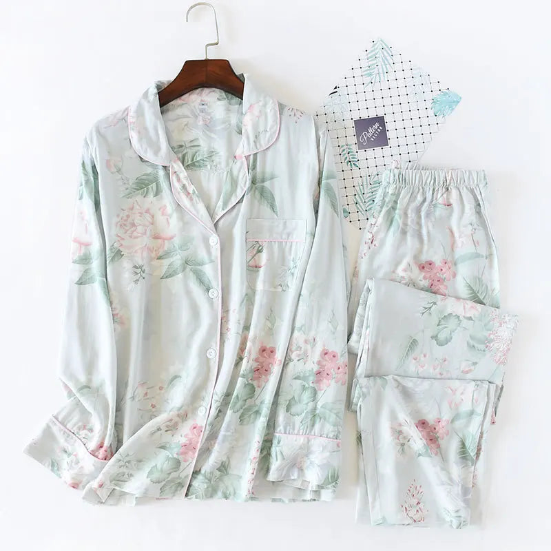 KAELAH 3XL plus size long Sleepwear women's home Nightwear