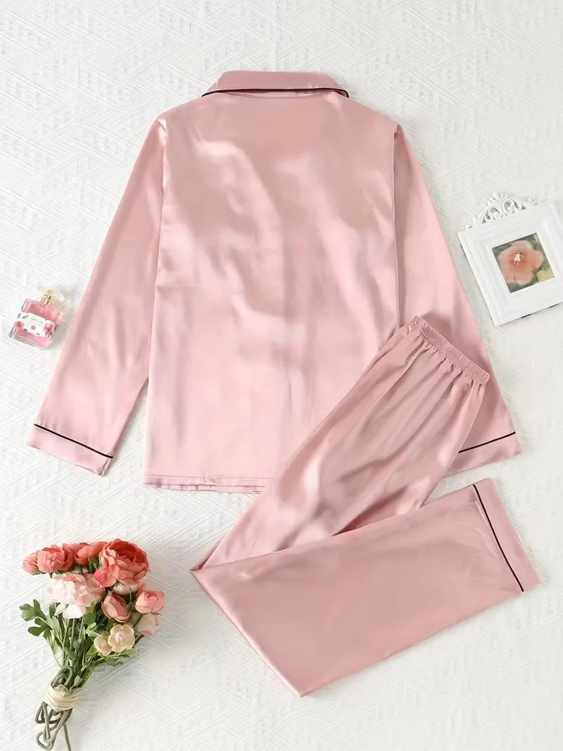 KAELAH Soft Silk Breathable and Relaxed Fit Long Shirt Tops